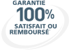 Garantie 100% satisfait ou remboursé